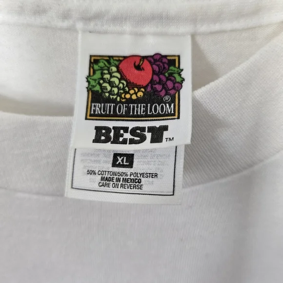 Vintage 90s Single Stitch Sunflower Tshirt 100% Cotton Fruit Of The Loom XL - Picture 3 of 8